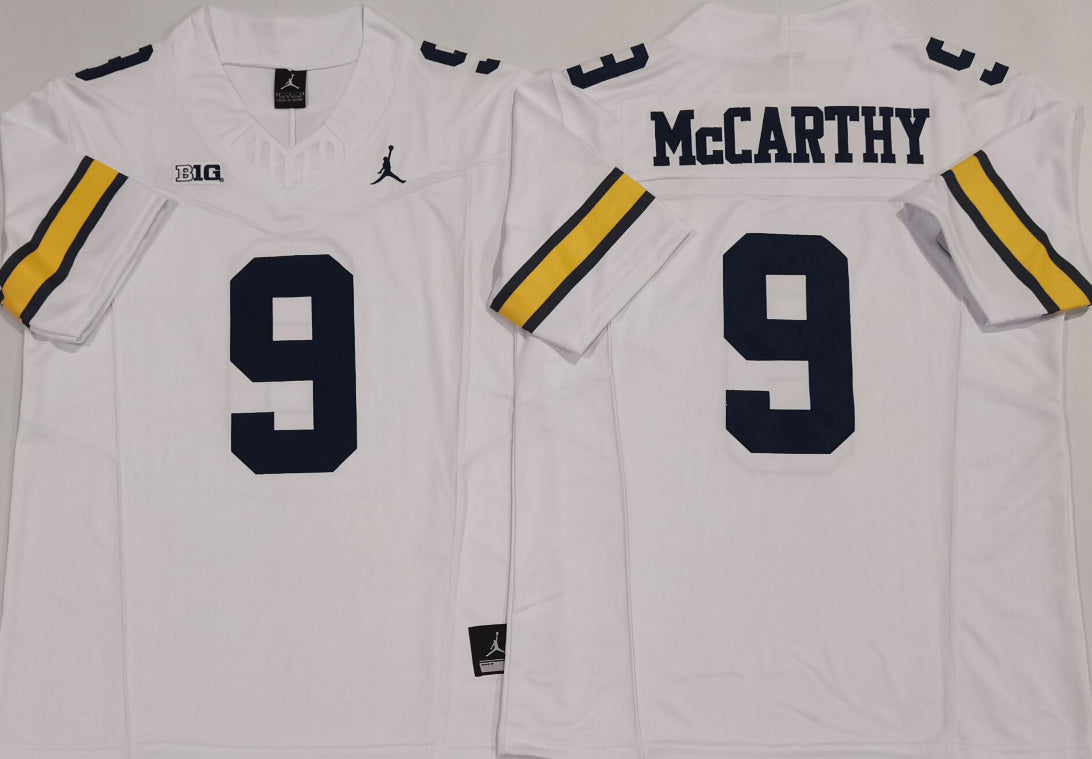 JJ McCarthy Michigan Wolverines white jersey