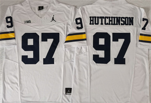 Aidan Hutchinson Michigan Wolverines white jersey