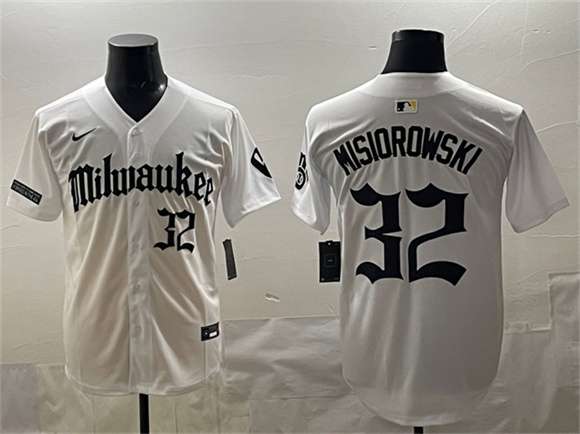 Jacob Misiorowski Milwaukee Brewers white Vapor jersey