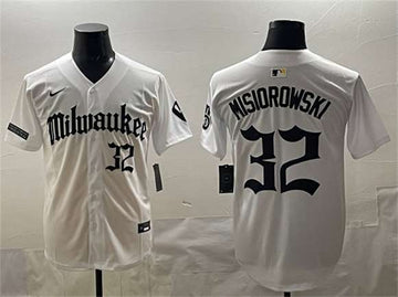 Jacob Misiorowski Milwaukee Brewers white Vapor jersey