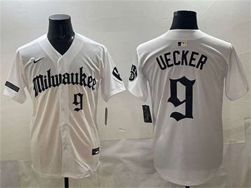Bob Uecker Milwaukee Brewers white Vapor jersey
