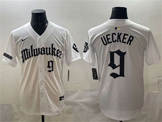 Bob Uecker Milwaukee Brewers white Vapor jersey