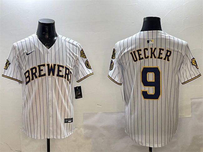 Bob Uecker Milwaukee Brewers white Home jersey