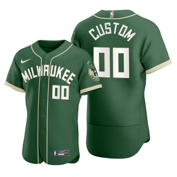 Custom Milwaukee Bucks green jersey