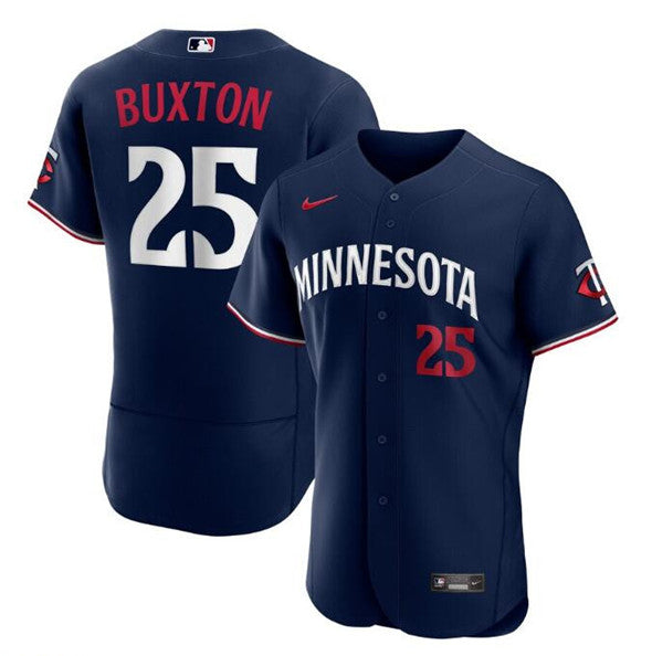 Custom Minnesota Twins navy jersey