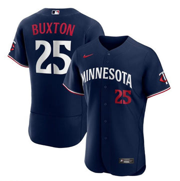 Custom Minnesota Twins navy jersey
