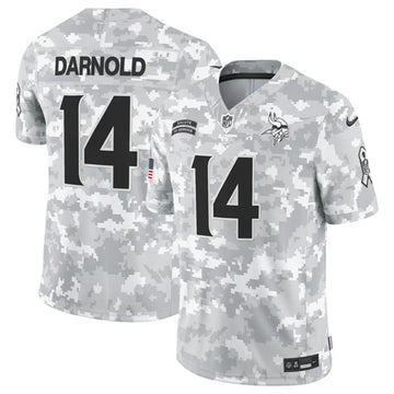 Sam Darnold Arctic Minnesota Vikings camo Salute To Service jersey