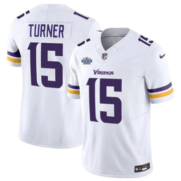 Dallas Turner Minnesota Vikings white jersey