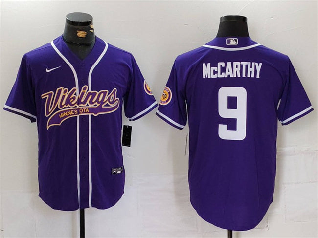 JJ McCarthy Minnesota Vikings purple jersey