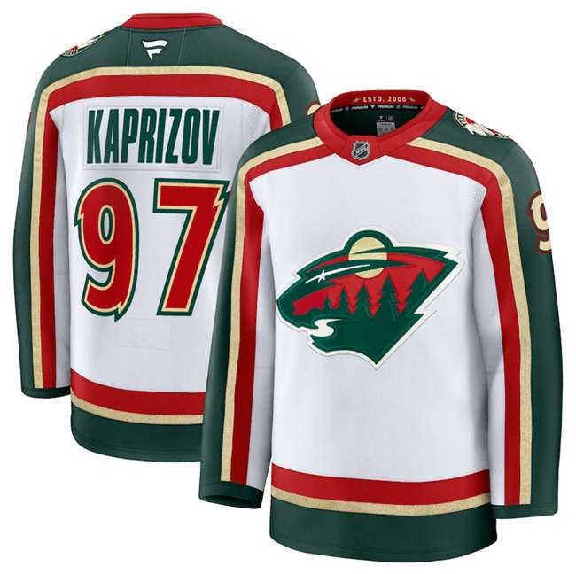 Kirill Kaprizov Minnesota Wild white jersey