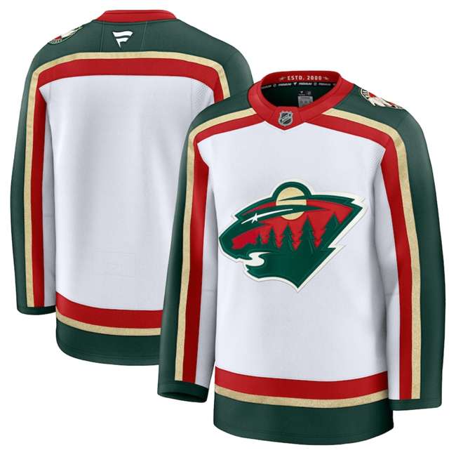 Custom Minnesota Wild white jersey