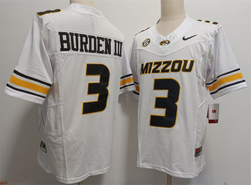 Luther Burden III Missouri Tigers white jersey