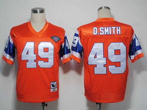 Dennis Smith Denver Broncos orange Throwback jersey