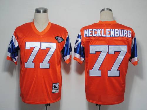 Karl Mecklenburg Denver Broncos orange Throwback jersey
