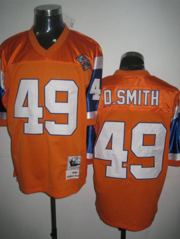 Dennis Smith Denver Broncos orange Throwback jersey