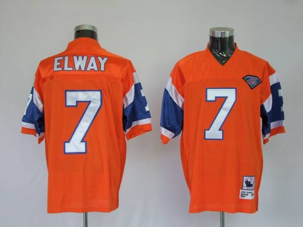 John Elway Denver Broncos orange Throwback jersey