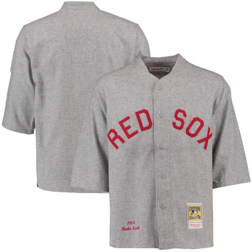 Babe Ruth Boston Red Sox grey Throwback jersey