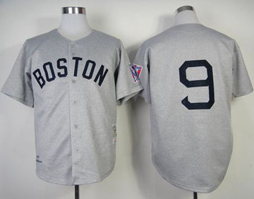 Ted Williams Boston Red Sox grey Throwback jersey