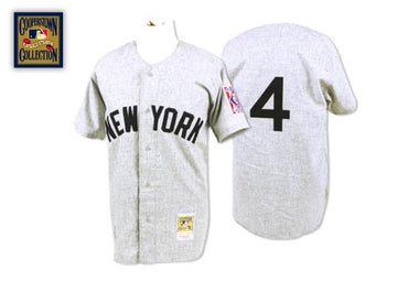 Lou Gehrig New York Yankees grey jersey