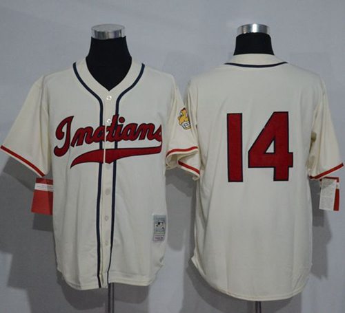 Larry Doby Cleveland Guardians cream Throwback jersey