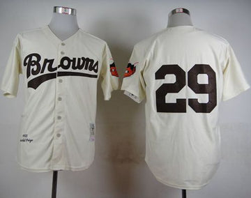 Satchel Paige Baltimore Orioles cream Throwback jersey