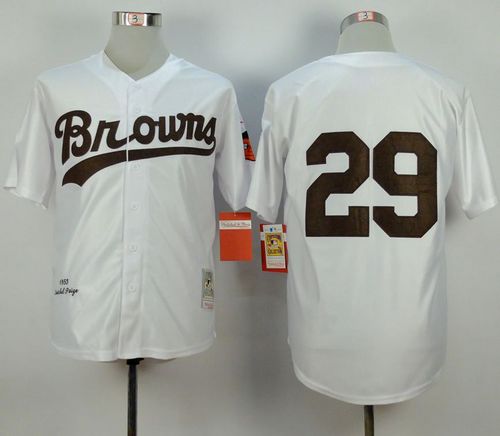 Satchel Paige Baltimore Orioles white Throwback jersey