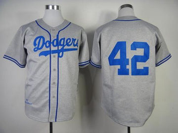 Jackie Robinson Los Angeles Dodgers grey Throwback jersey