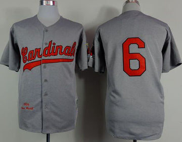 Stan Musial St. Louis Cardinals grey jersey