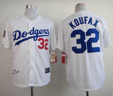 Sandy Koufax Los Angeles Dodgers white jersey