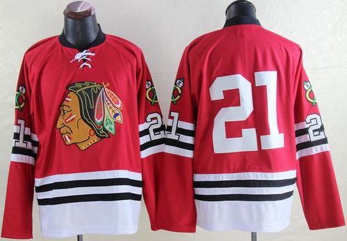 Chicago Blackhawks red Throwback jersey