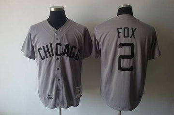 Nellie Fox Chicago White Sox grey Throwback jersey