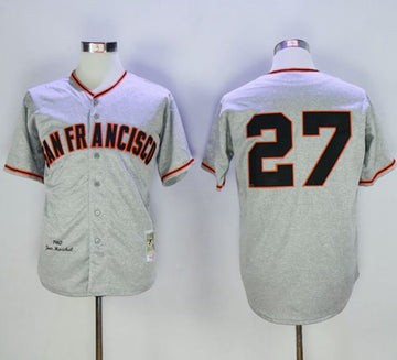 Juan Marichal San Francisco Giants grey Throwback jersey