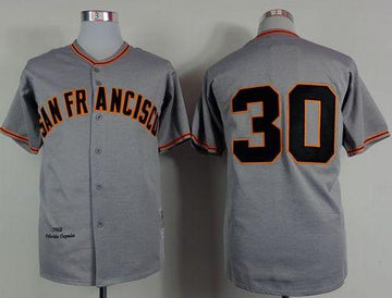 Orlando Cepeda San Francisco Giants grey jersey
