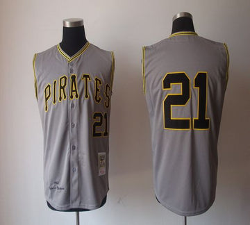 Roberto Clemente Pittsburgh Pirates grey jersey