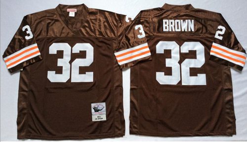 Jim Brown Cleveland Browns brown Throwback jersey