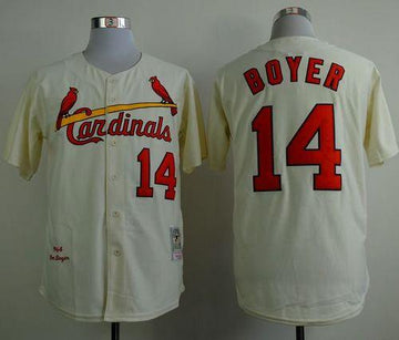 Ken Boyer St. Louis Cardinals cream jersey