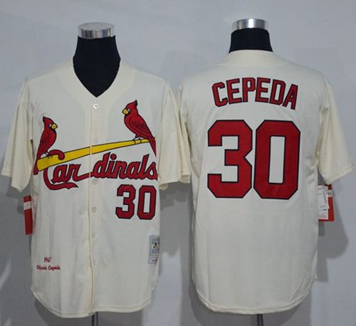 Orlando Cepeda St. Louis Cardinals cream Throwback jersey