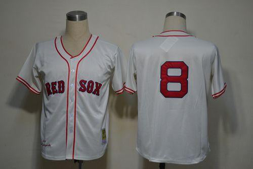 Carl Yastrzemski Boston Red Sox cream Throwback jersey