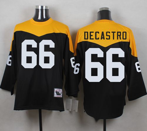 David DeCastro Black-Yelllow Pittsburgh Steelers Throwback jersey