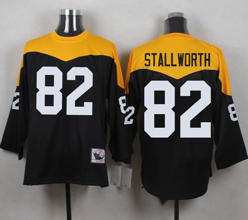 John Stallworth Black-Yelllow Pittsburgh Steelers Throwback jersey