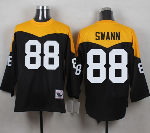Lynn Swann Black-Yelllow Pittsburgh Steelers Throwback jersey