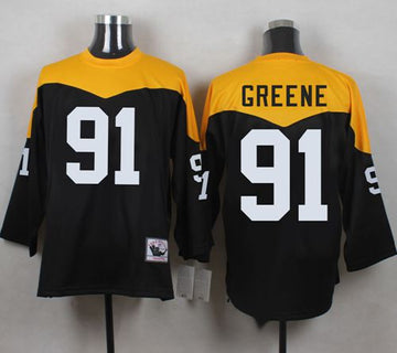 Kevin Greene Black-Yelllow Pittsburgh Steelers Throwback jersey