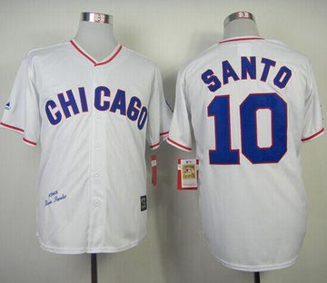 Ron Santo Chicago Cubs white Throwback jersey