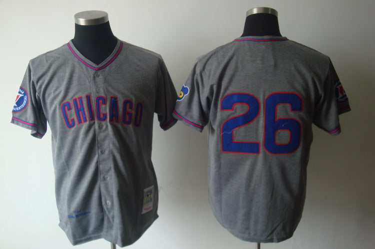 Billy Williams Chicago Cubs grey Throwback jersey