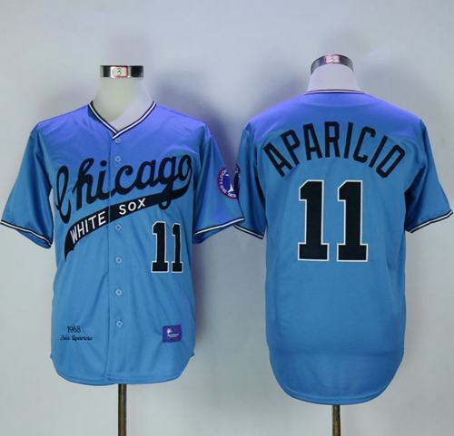 Luis Aparicio Chicago White Sox blue Throwback jersey