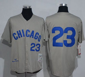 Ryne Sandberg Chicago Cubs grey Throwback jersey