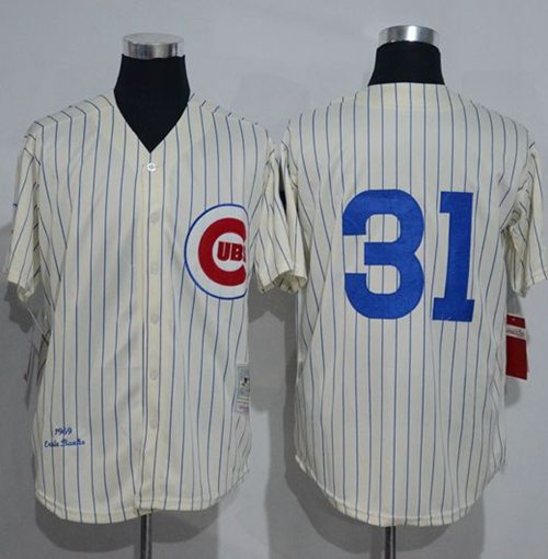 Greg Maddux Chicago Cubs cream Throwback jersey