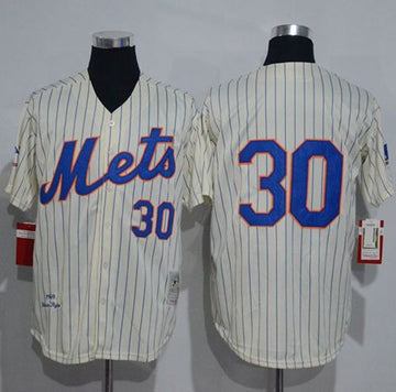 Nolan Ryan New York Mets cream Throwback jersey