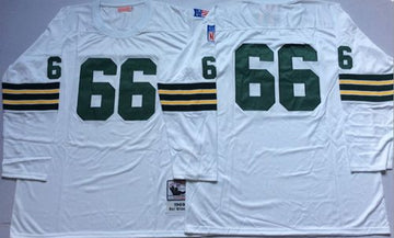 Ray Nitschke Green Bay Packers white Throwback jersey