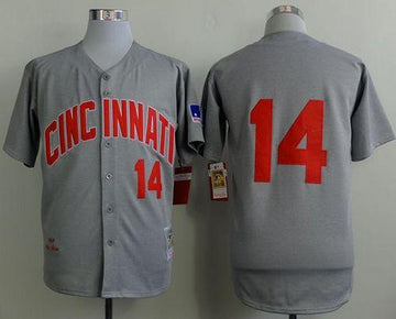 Pete Rose Cincinnati Reds grey Throwback jersey